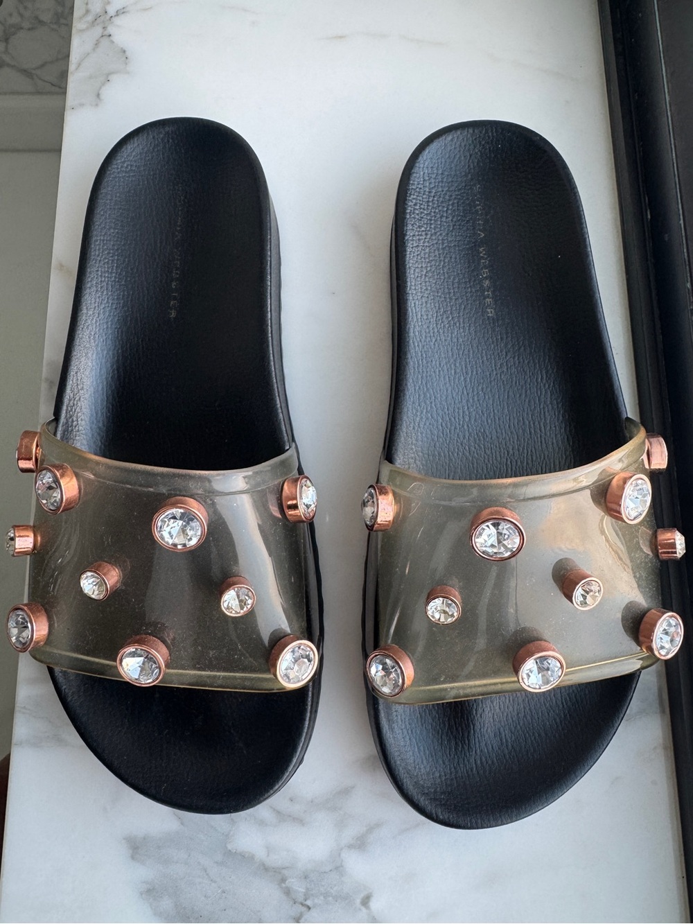 Sophia Webster Dina Embellished slide - Size 7